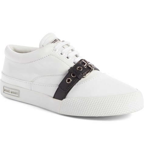 miu miu belted sneaker|miu mi u sneakers.